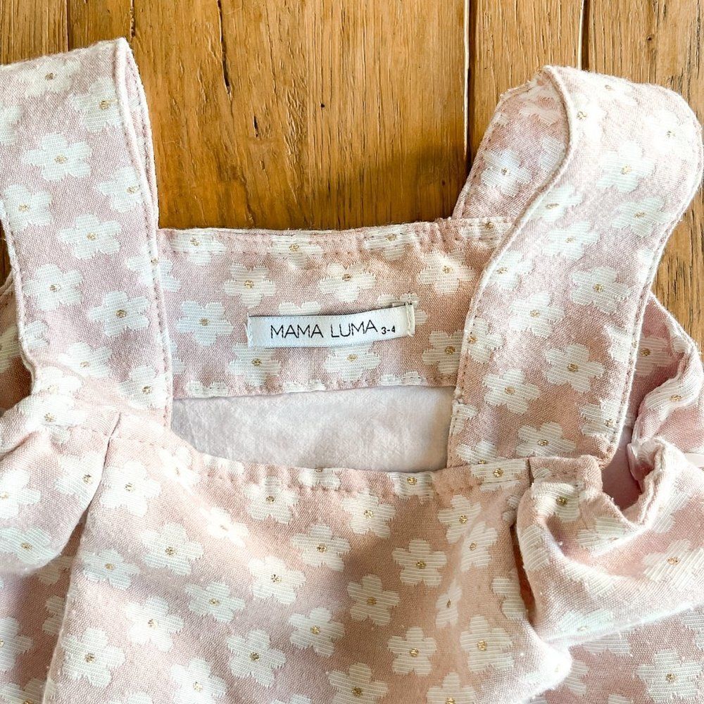 Mama Luma Daisy Pembe Dress, Size 3-4 - Picture 2 of 3